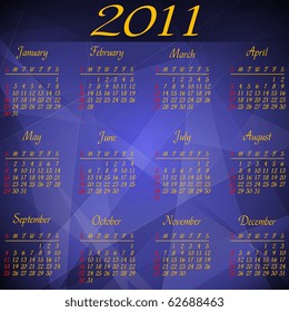 Calendar 2011 (eps 10)
