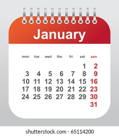 calendario 2011: enero