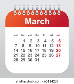 calendar 2011: march