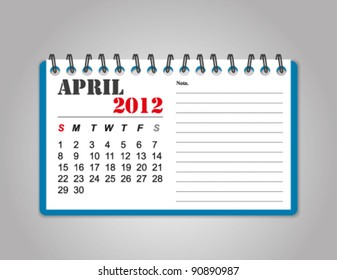 calendar 2012 april