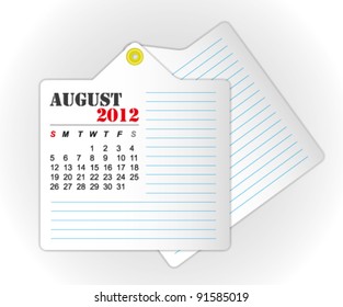 calendar 2012 August