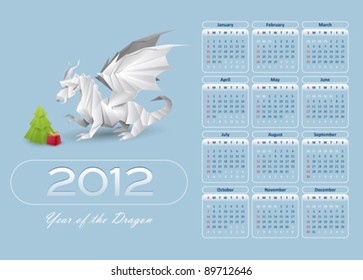 calendar 2012 blue color