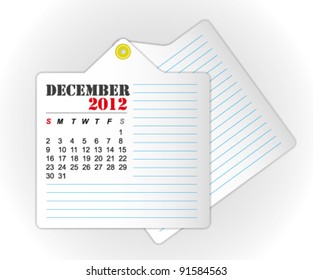 calendar 2012 December