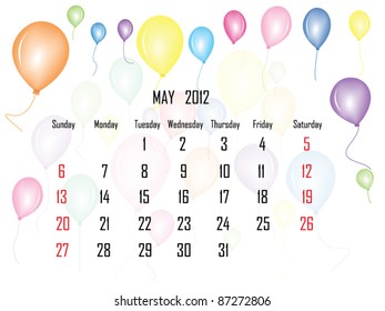 Calendar 2012 May
