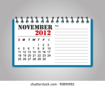 calendar 2012 november
