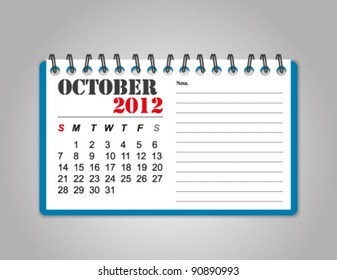 calendar 2012 october