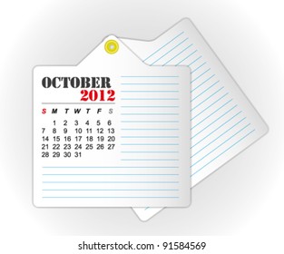 calendar 2012 October