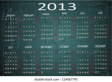 calendar 2013