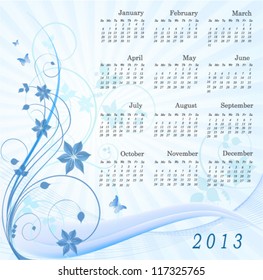 Calendar 2013