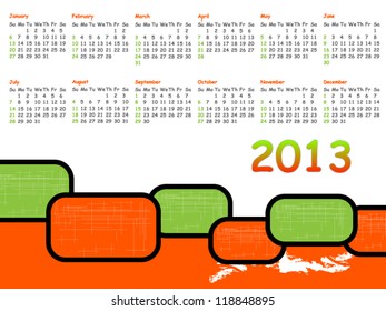 Calendar for 2013