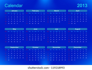 Calendar 2013