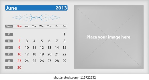 Calendar 2013 June