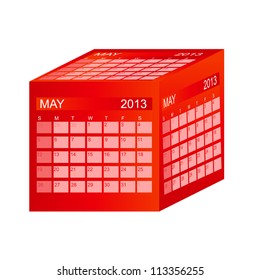 Calendar 2013. May. Vector Illustration. EPS 10.