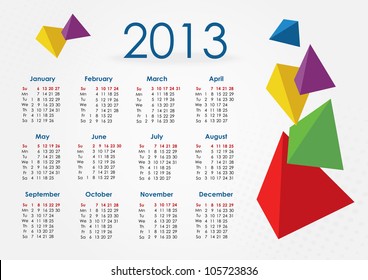 Calendar 2013-pyramid