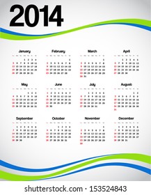 Calendar 2014