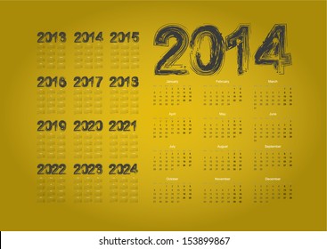 calendar 2014