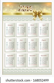 Calendar for 2014