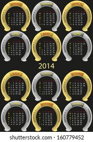 Calendar 2014. Calendar for good luck!