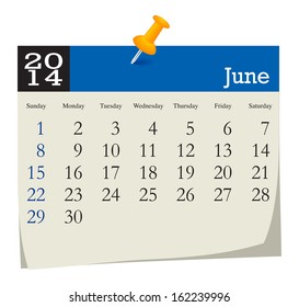 calendar 2014 june