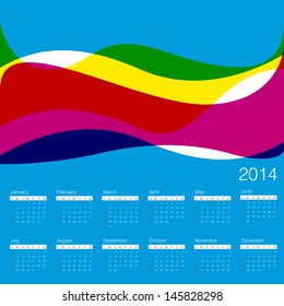 calendar 2014 minimal theme