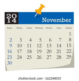 calendar 2014 november