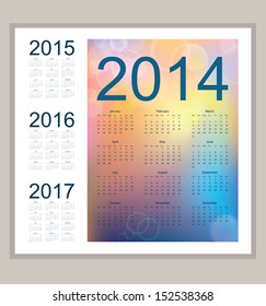 calendar 2014 pastel background