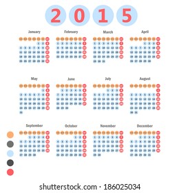 Calendar 2015.