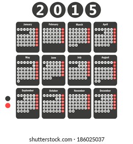 Calendar 2015.