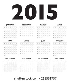 calendar 2015