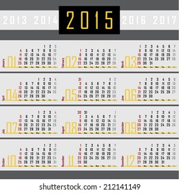 Calendar 2015