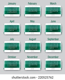 Calendar for 2015.