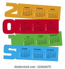 calendar 2015