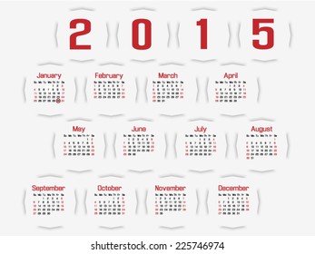 CALENDAR 2015