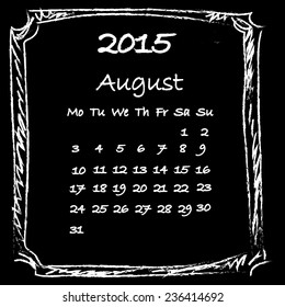Calendar 2015 August