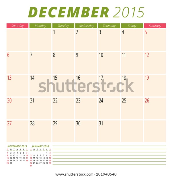 Calendar 2015 Template Free from image.shutterstock.com