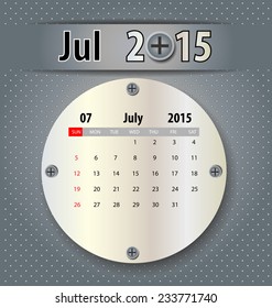 July 15 Calendar Images Stock Photos Vectors Shutterstock