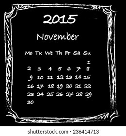 Calendar 2015 November