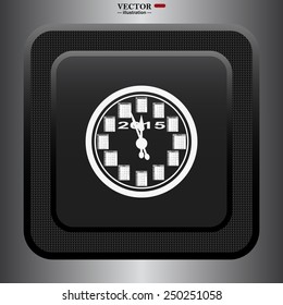 Calendar 2015  stylized clock with figures for the calendar business wall. Vector illustration, EPS 10 