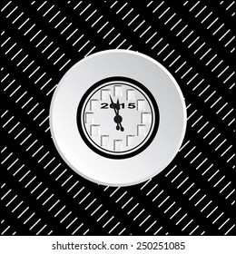Calendar 2015  stylized clock with figures for the calendar business wall. Vector illustration, EPS 10 