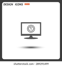 Calendar 2015  stylized clock with figures for the calendar business wall. icon. vector design