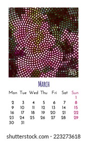 Calendar 2015 vector design template