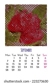 Calendar 2015 vector design template
