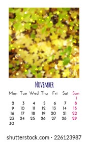 Calendar 2015 vector design template