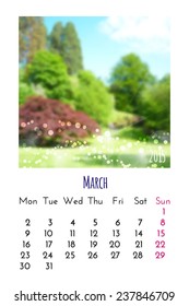 Calendar 2015 vector design template