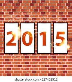 Calendar for 2015 . Vector illustration.