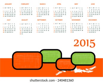 Calendar for 2015 year