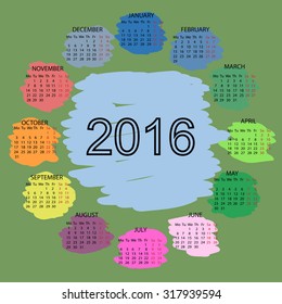 calendar 2016