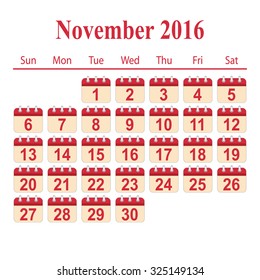 calendar 2016,November