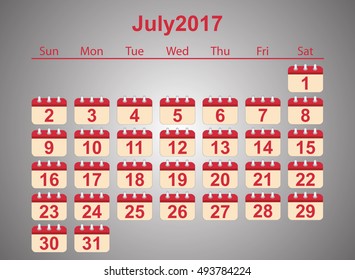 calendar 2017
