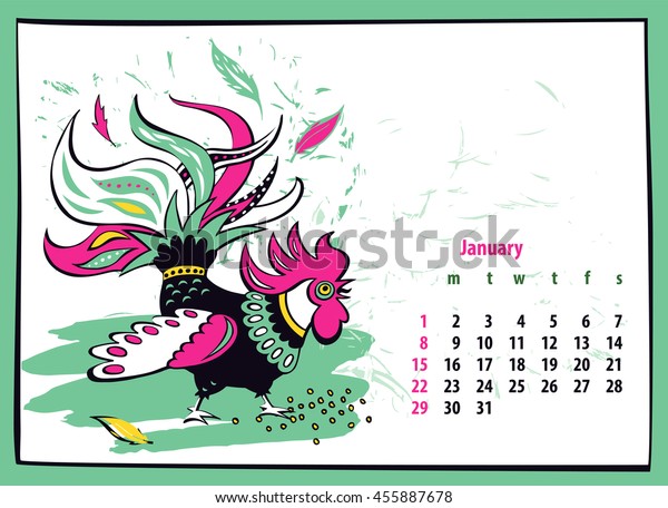 Chinese New Year 2017 Calendar - Happy New Year 2017 Background